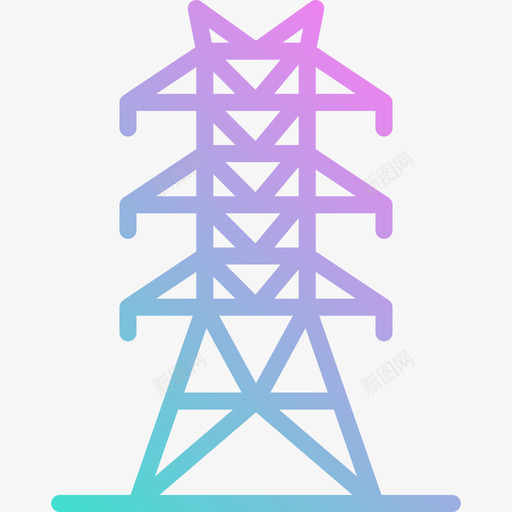 电杆九月能源5号梯度图标svg_新图网 https://ixintu.com 九月能源5号 梯度 电杆