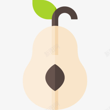 梨食品109扁平图标图标
