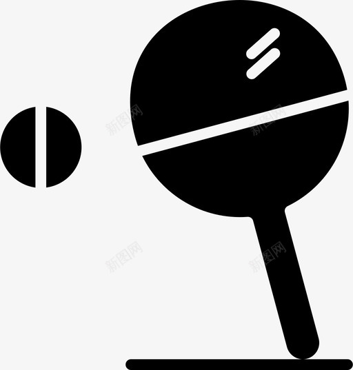 体育乒乓球图标svg_新图网 https://ixintu.com 乒乓球 体育
