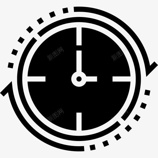 时钟时间管理50字形图标svg_新图网 https://ixintu.com 字形 时钟 时间管理50