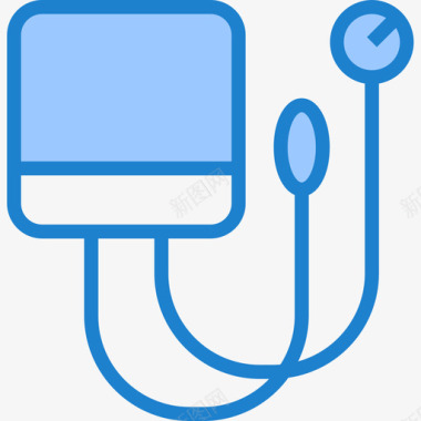 血压计保健31蓝色图标图标