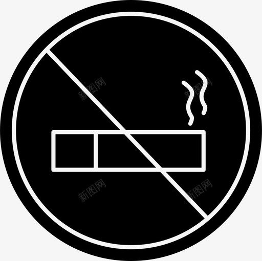 不街区医院图标svg_新图网 https://ixintu.com 医院 吸烟 禁止 街区