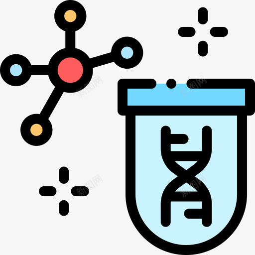 管生物工程14线性颜色图标svg_新图网 https://ixintu.com 生物工程 线性 颜色