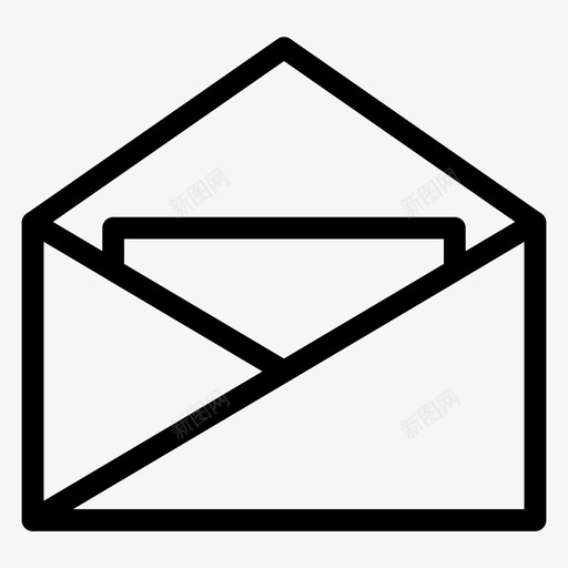 电子邮件商务收件箱图标svg_新图网 https://ixintu.com 1卷 办公 商务 图标 收件箱 电子邮件 线路 邮件