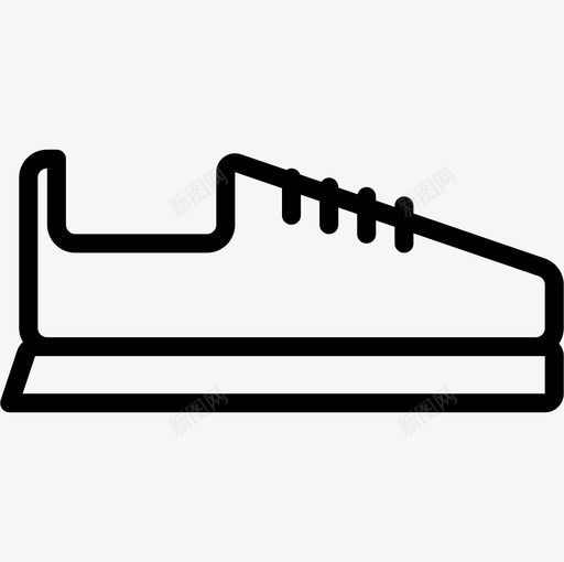 运动鞋跑步3直线型图标svg_新图网 https://ixintu.com 直线 线型 跑步 运动鞋