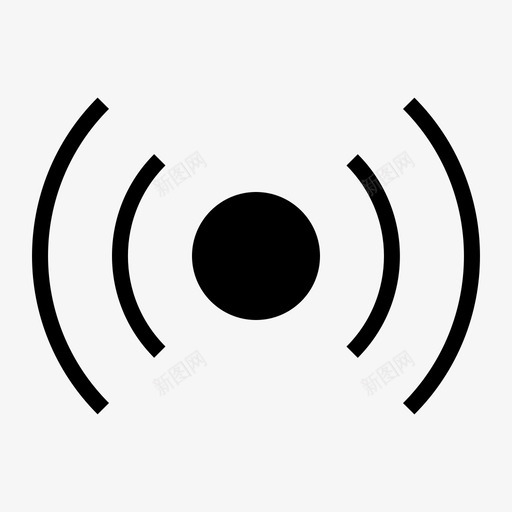 wifi信号internet网络图标svg_新图网 https://ixintu.com internet ui5字形 wifi信号 无线 网络