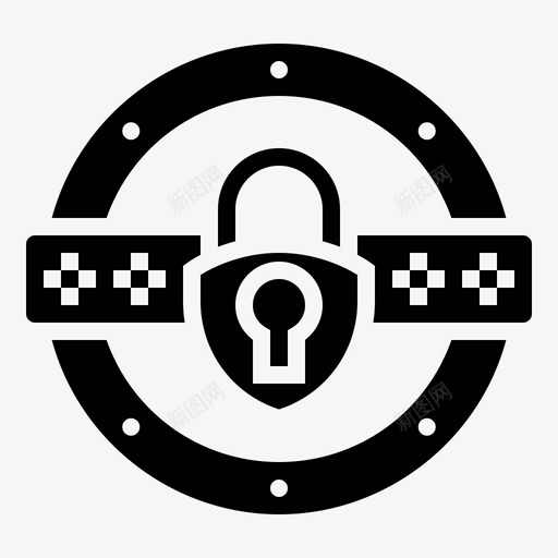 机密信息确认密码图标svg_新图网 https://ixintu.com 安全性 密码 机密信息 机密信息字形 确认