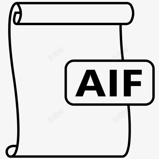 aifaif文件音频文件图标svg_新图网 https://ixintu.com aif 文件 格式 音频