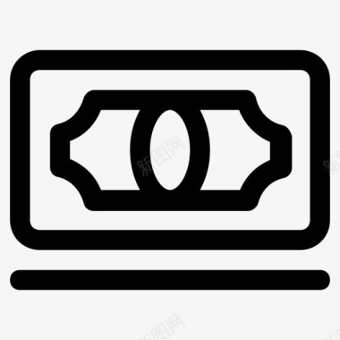 钱堆钞票金融图标图标