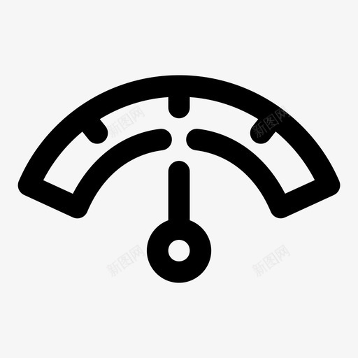 仪表半高指示器图标svg_新图网 https://ixintu.com 仪表 指示器 用户 粗体 速度 间隙 面板