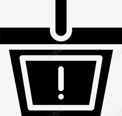 篮子警惕购物图标图标