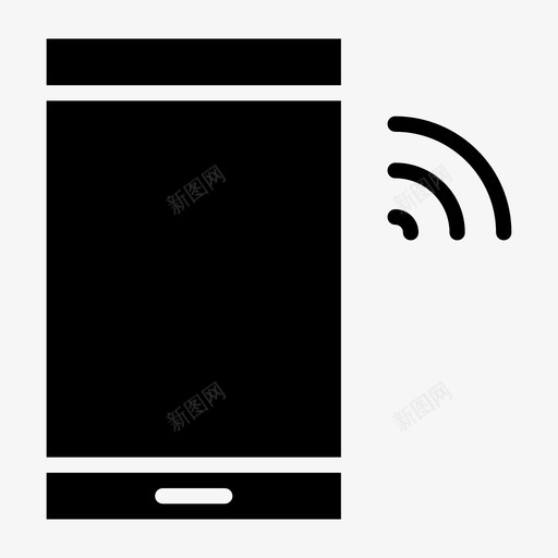 电话信号连接网络图标svg_新图网 https://ixintu.com 信号 字形 电话 网络 计算机 连接