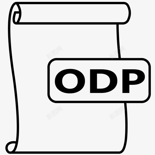 odp文件文件格式图标svg_新图网 https://ixintu.com odp odp文件 文件 文件格式 演示文稿