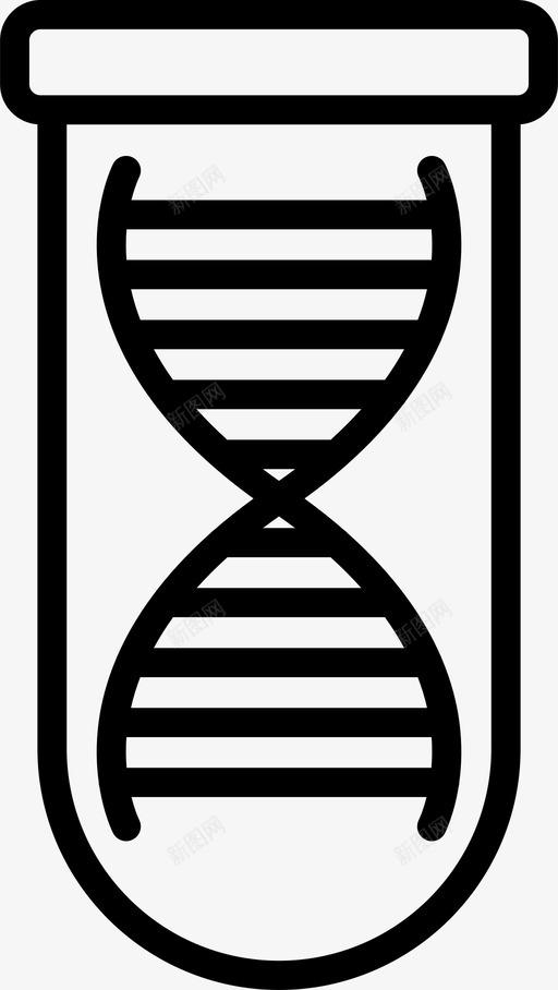 试管生物学dna图标svg_新图网 https://ixintu.com dna 实验室 生物学 科学 试管