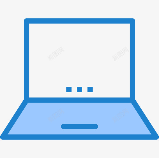 笔记本电脑通讯互联网5蓝色图标svg_新图网 https://ixintu.com 笔记本电脑 蓝色 通讯互联网5