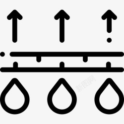 透气织物特征5线性图标图标