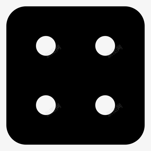 掷骰子四游戏玩图标svg_新图网 https://ixintu.com 掷骰子四 游戏 玩