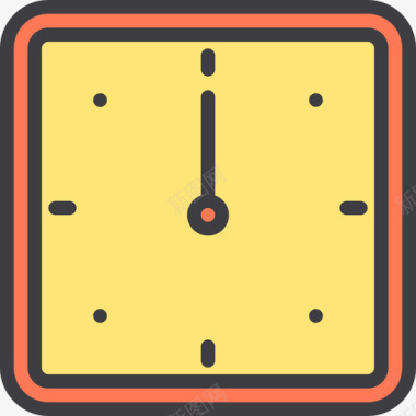 时钟时间webessential5线性颜色图标图标
