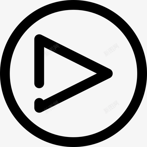播放按钮音乐71线性图标svg_新图网 https://ixintu.com 按钮 播放 线性 音乐