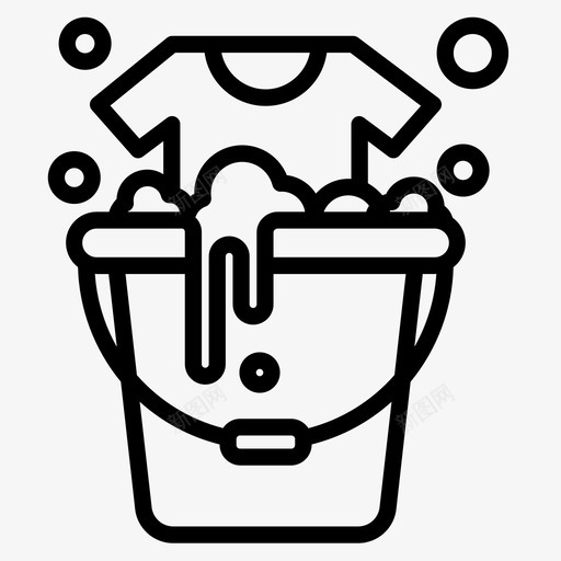 水桶卫生型15直线型图标svg_新图网 https://ixintu.com 卫生型15 水桶 直线型