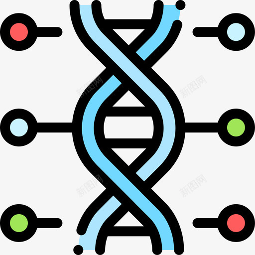 遗传生物工程14线性颜色图标svg_新图网 https://ixintu.com 生物工程14 线性颜色 遗传