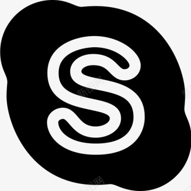 Skype社交媒体徽标7填充图标图标