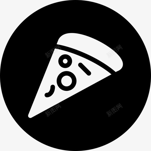 披萨披萨片圆形食品图标svg_新图网 https://ixintu.com 圆形食品 披萨 披萨片