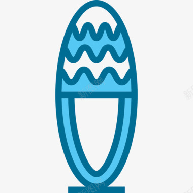 冲浪板酒店和旅行4蓝色图标图标