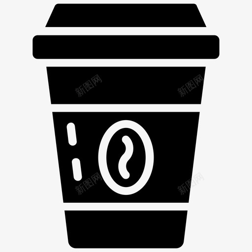 外卖咖啡饮料提神饮料图标svg_新图网 https://ixintu.com 冰沙饮料 商业和金融字形图标 外卖咖啡 外卖饮料 提神饮料 饮料