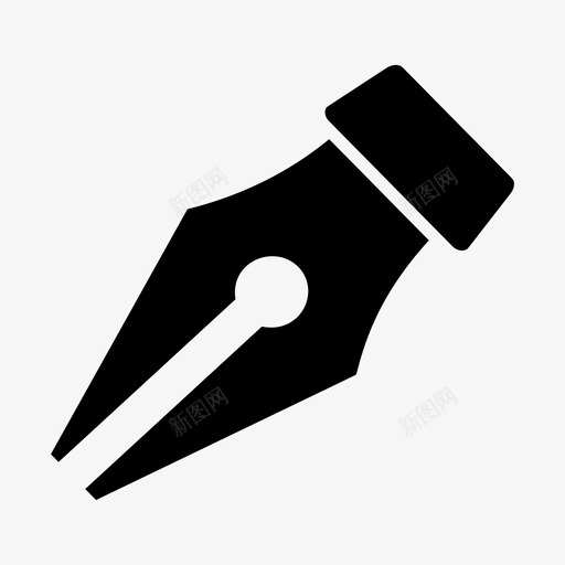 钢笔笔尖办公室图标svg_新图网 https://ixintu.com 办公室 笔尖 签名 钢笔