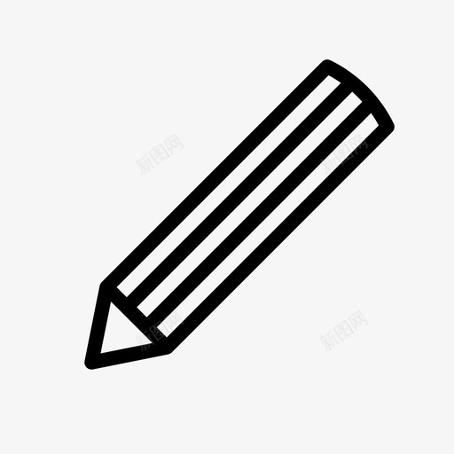 铅笔美术绘画图标svg_新图网 https://ixintu.com 写作 学校 绘画 美术 轮廓 铅笔