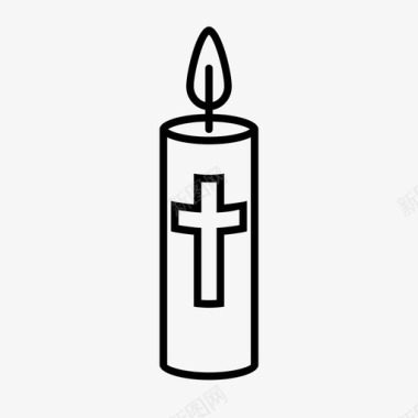 复活节蜡烛基督教复活图标图标