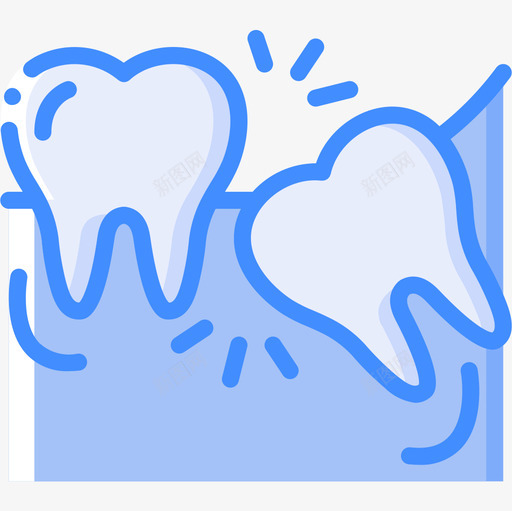 牙齿牙科7蓝色图标svg_新图网 https://ixintu.com 牙科7 牙齿 蓝色