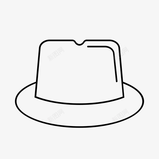 帽子牛仔帽头饰图标svg_新图网 https://ixintu.com 头饰 帐篷 帽子 牛仔帽