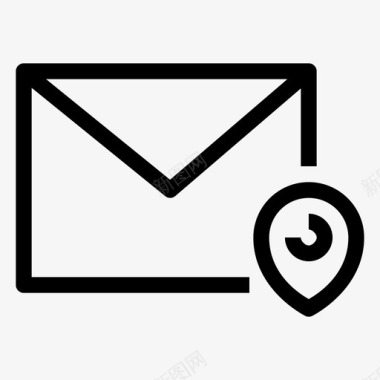 信件地址电子邮件位置图标图标