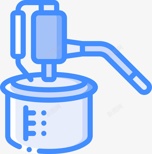 蒸馏蒸馏和酿造4蓝色图标svg_新图网 https://ixintu.com 蒸馏 蒸馏和酿造4 蓝色