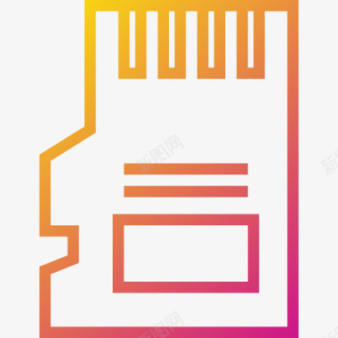 Sd卡设备15渐变图标图标