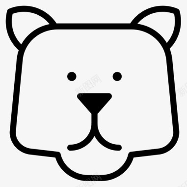 熊动物44直系图标图标