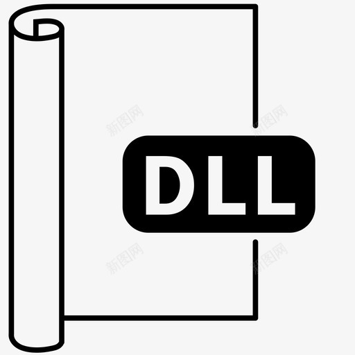 dlldll文件文件格式图标svg_新图网 https://ixintu.com dll 文件 格式 类型