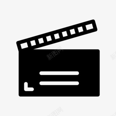 隔板电影院电影图标图标