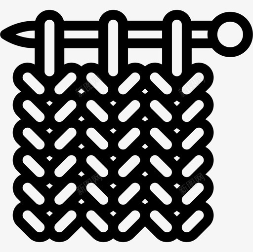 羊毛针织5线状图标svg_新图网 https://ixintu.com 线状 羊毛 针织