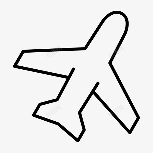 机场航空航班图标svg_新图网 https://ixintu.com 位置 城市 强大 机场 航班 航空
