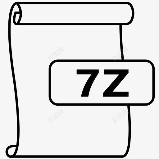 7z文件压缩文件格式图标svg_新图网 https://ixintu.com 7z 压缩 文件 格式