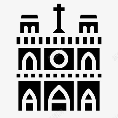 阿泰德拉勒圣母院建筑大教堂图标图标