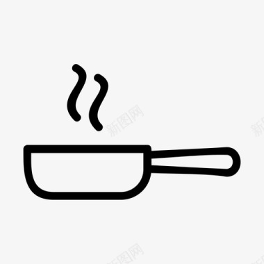烹饪锅厨房图标图标