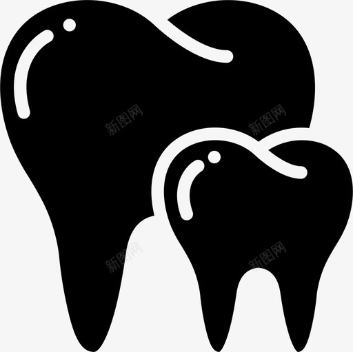 牙齿牙科5填充图标svg_新图网 https://ixintu.com 填充 牙科5 牙齿