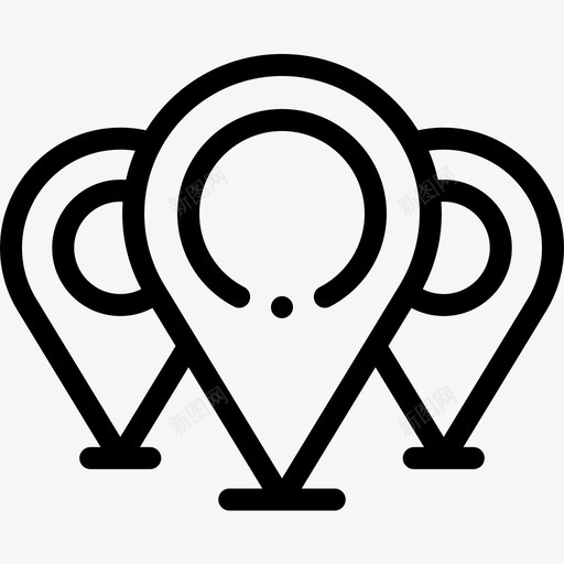 指针位置53线性图标svg_新图网 https://ixintu.com 位置 指针 线性
