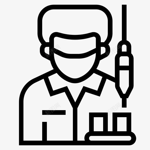 工厂工人工作职业图标svg_新图网 https://ixintu.com 工作 工作和职业 工厂工人 职业