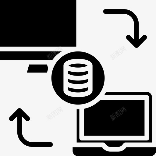 传输数据科学3固态图标svg_新图网 https://ixintu.com 传输 固态 数据 科学