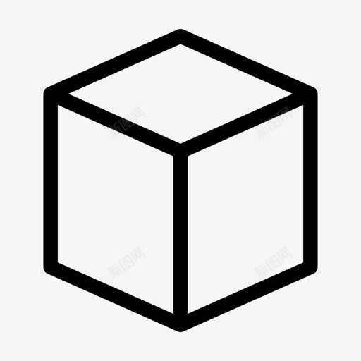 立方体长方体立方体形状图标svg_新图网 https://ixintu.com uiux 包装 形状 立方体 长方体